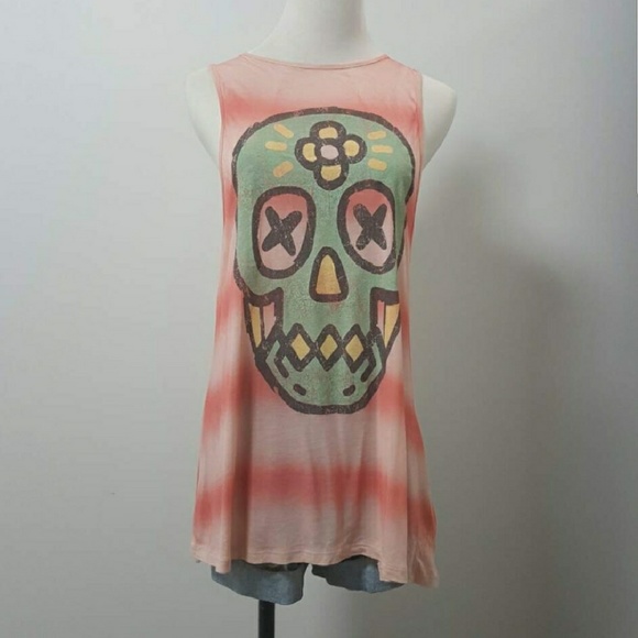 The Classic Tops - Awesome Striped Skull Tank